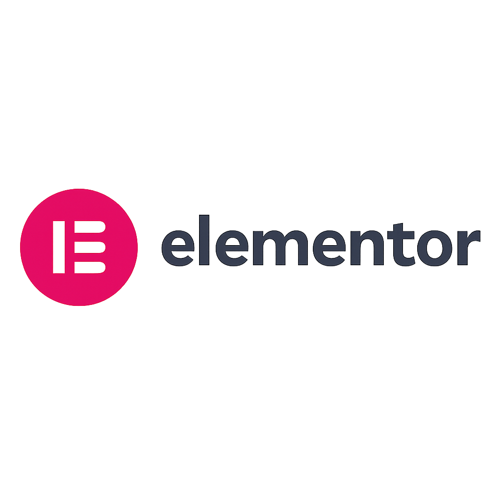 Logo Elementor sur fond blanc
